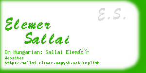 elemer sallai business card